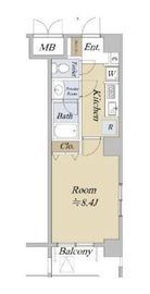 メイクスデザイン茅場町 6階 間取り図