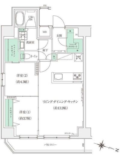 STANDZ板橋本町 (スタンズ板橋本町) 703 間取り図