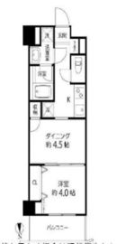 デュオステージ白金高輪 702 間取り図