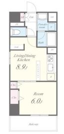 プラナ北上野 902 間取り図