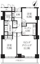 プラティーヌ田町 134 間取り図