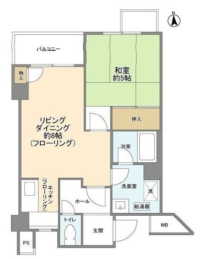 パセオ三光坂 5階 間取り図