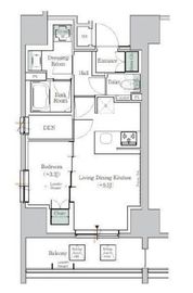 ONE ROOF RESIDENCE TAMACHI (ワンルーフレジデンス田町) 301 間取り図
