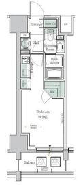 ONE ROOF RESIDENCE TAMACHI (ワンルーフレジデンス田町) 308 間取り図