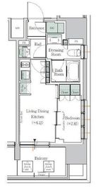 ONE ROOF RESIDENCE TAMACHI (ワンルーフレジデンス田町) 717 間取り図