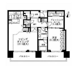 二子玉川ライズタワー 33階 間取り図