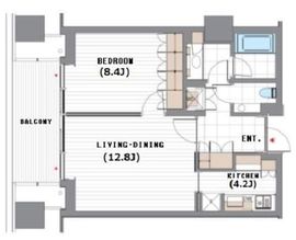 虎ノ門ヒルズレジデンシャルタワー 13階 間取り図