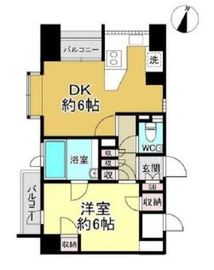 サンウッド赤坂フラッツ 7階 間取り図