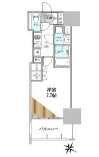 シティハウス東麻布 4階 間取り図