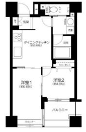 パレ・ソレイユ東京中央 6階 間取り図