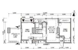 東雲キャナルコートCODAN 11-1117 間取り図