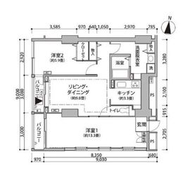 東雲キャナルコートCODAN 12-606 間取り図