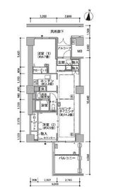 東雲キャナルコートCODAN 21-407 間取り図