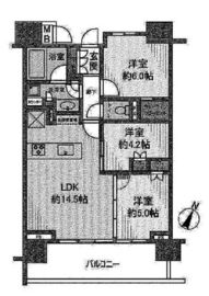 プレミスト山吹神楽坂 6階 間取り図