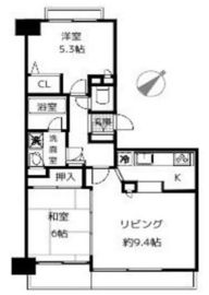 高輪パークホームズ 8階 間取り図