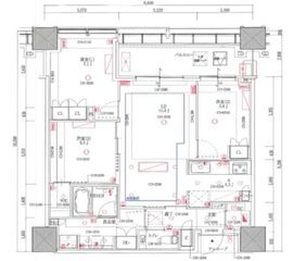 白金ザ・スカイ 12階 間取り図