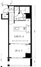 ユニーブル武蔵小山プレジオン 8階 間取り図