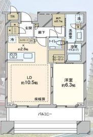 白金ザ・スカイ 15階 間取り図