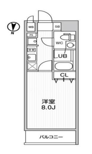 レオーネ南千住Ⅱ 404 間取り図