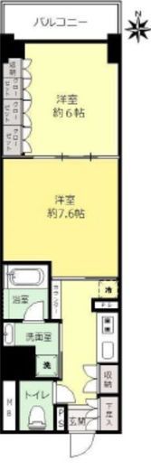 パレステージ大島 10階 間取り図