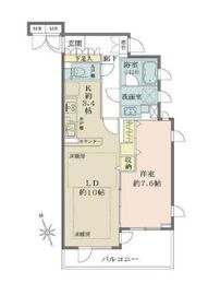 アストラル祐天寺 2階 間取り図