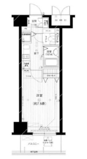 メインステージ五反田駅前 3階 間取り図