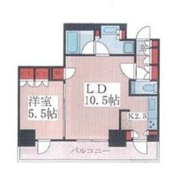 パークコート乃木坂ザタワー 5階 間取り図