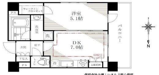 サンクレイドル上野2 3階 間取り図