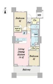 プラウドシティ赤羽 21階 間取り図