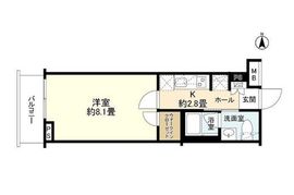 エステムコート元住吉 2階 間取り図