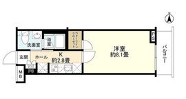 エステムコート元住吉 3階 間取り図