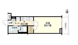 エステムコート元住吉 4階 間取り図