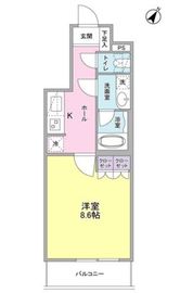 ヴィセオ幡ヶ谷 105 間取り図