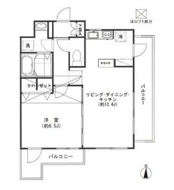 セレーネ自由が丘 502 間取り図