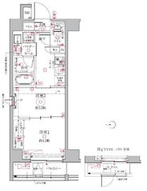 クレイシアIDZ祐天寺 1階 間取り図