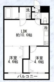 カルディアⅢ西馬込 102 間取り図