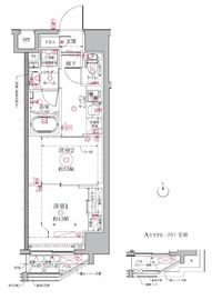 クレイシアIDZ祐天寺 2階 間取り図