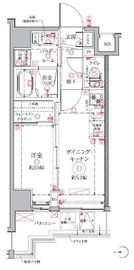 クレイシアIDZ祐天寺 5階 間取り図