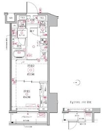 クレイシアIDZ祐天寺 1階 間取り図