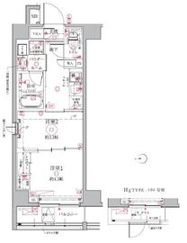 クレイシアIDZ祐天寺 2階 間取り図