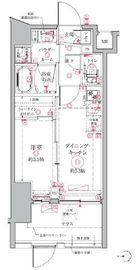クレイシアIDZ祐天寺 1階 間取り図