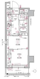 クレイシアIDZ祐天寺 5階 間取り図
