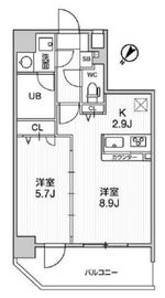 GRACIA PLACE OSHIAGE (グラシアプレイス押上) 501 間取り図