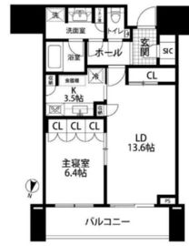 赤坂タワーレジデンス トップオブザヒル 16階 間取り図