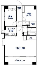 コスモ参宮橋パークビュー 6階 間取り図