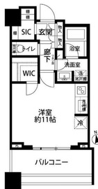 白金ザ・スカイ 9階 間取り図