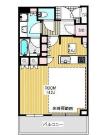 白金ザ・スカイ 6階 間取り図