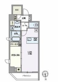 パセオ上野御徒町 404 間取り図