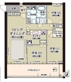 ガーデニエール砧ウエスト 105 間取り図