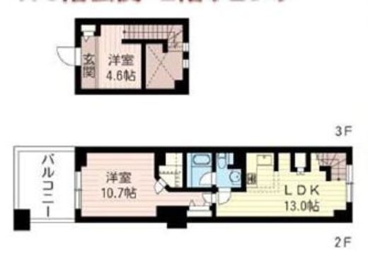 レジデンスシャルマン月島 333 間取り図